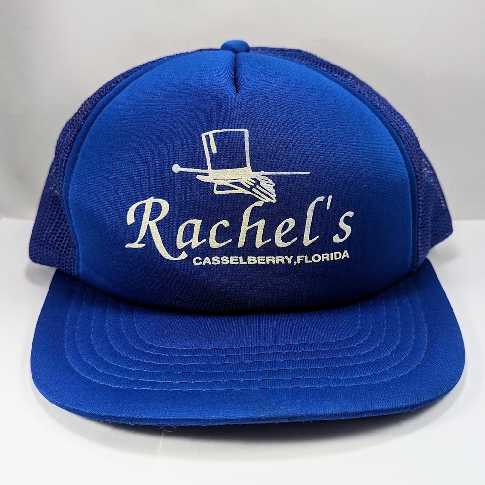 Rachels Strip Gentlemans Club Orlando Florida Snapback Hat Cap VTG 80s Trucker